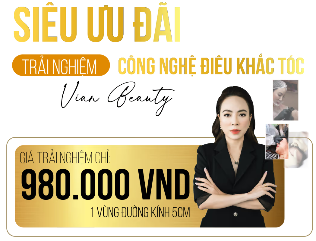 Giá dịch vụ điêu khắc chân tóc tại Vian Beauty được đánh giá là cạnh tranh so với mặt bằng