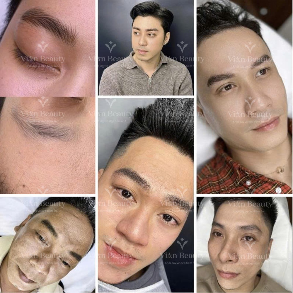 Bảng giá điêu khắc mày môi tại Vian Beauty, chất lượng ra sao? 5 dieu khac may nam gioi